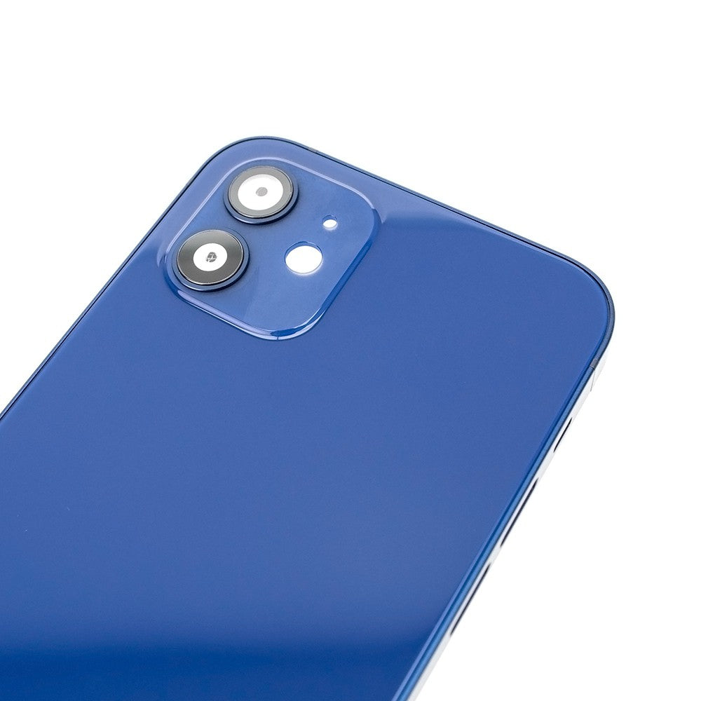 Rear Housing for iPhone 12 (NO LOGO)-Blue Rear Housing for iPhone 12 (NO LOGO)-Blue